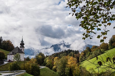 Den Berg im Blick, Wallfahrtskirche Maria Gern, Berchtesgaden