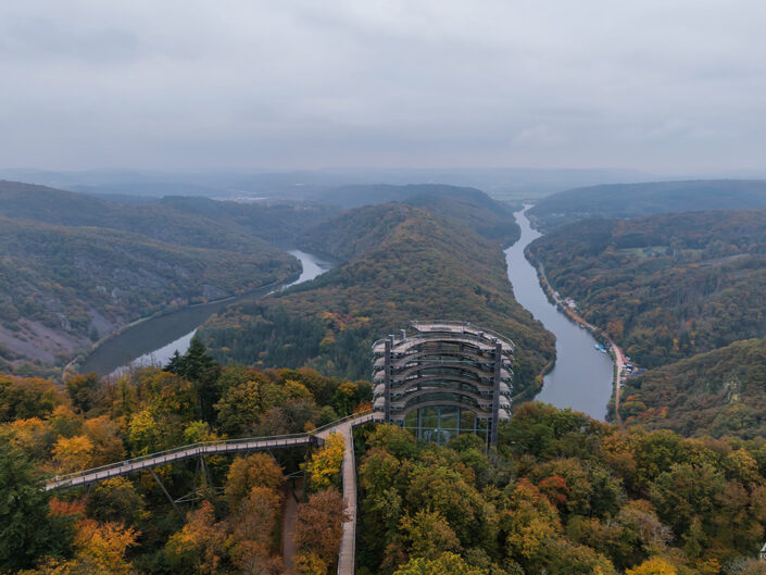 Saarschleife, Mettlach, Aussichtspunkt Cloef